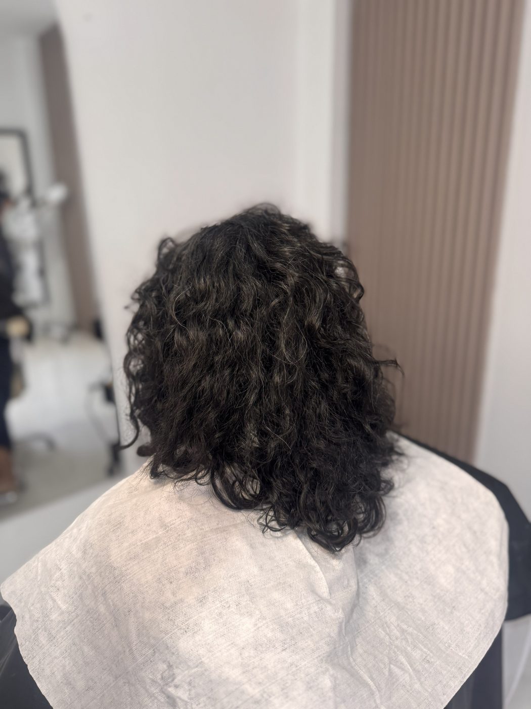 Cabello antes del cambio de color