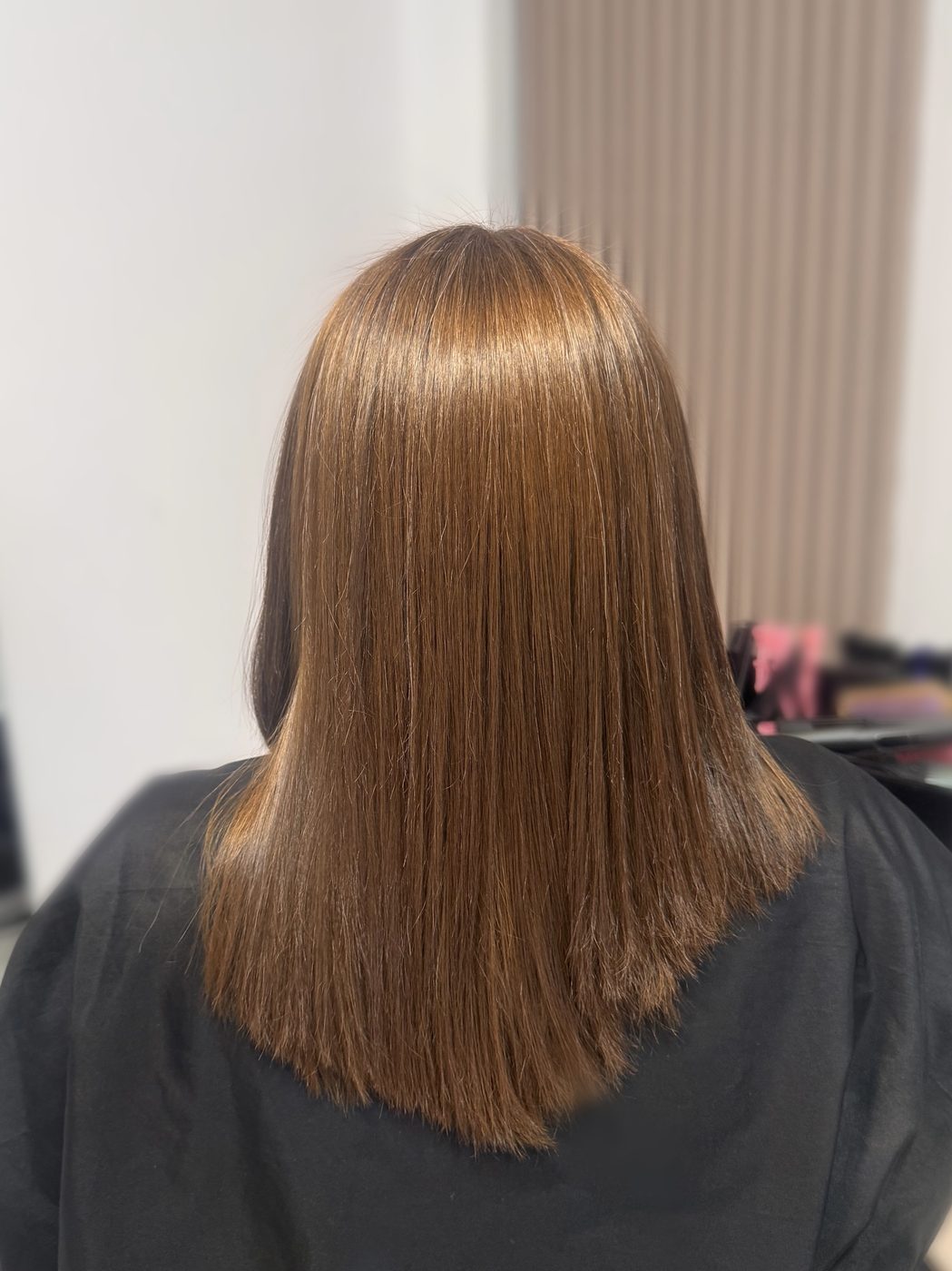 Cabello después del cambio de color